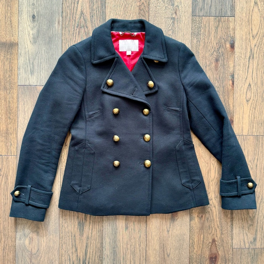 Banana Republic Navy Pea Coat Size S